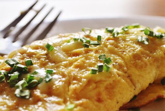 omelette pour perdre du poids et une bonne nutrition