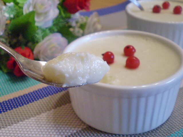 gelée de fromage cottage avec un régime protéiné