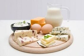Œufs, produits laitiers faibles en gras et produits laitiers fermentés pour un régime protéiné
